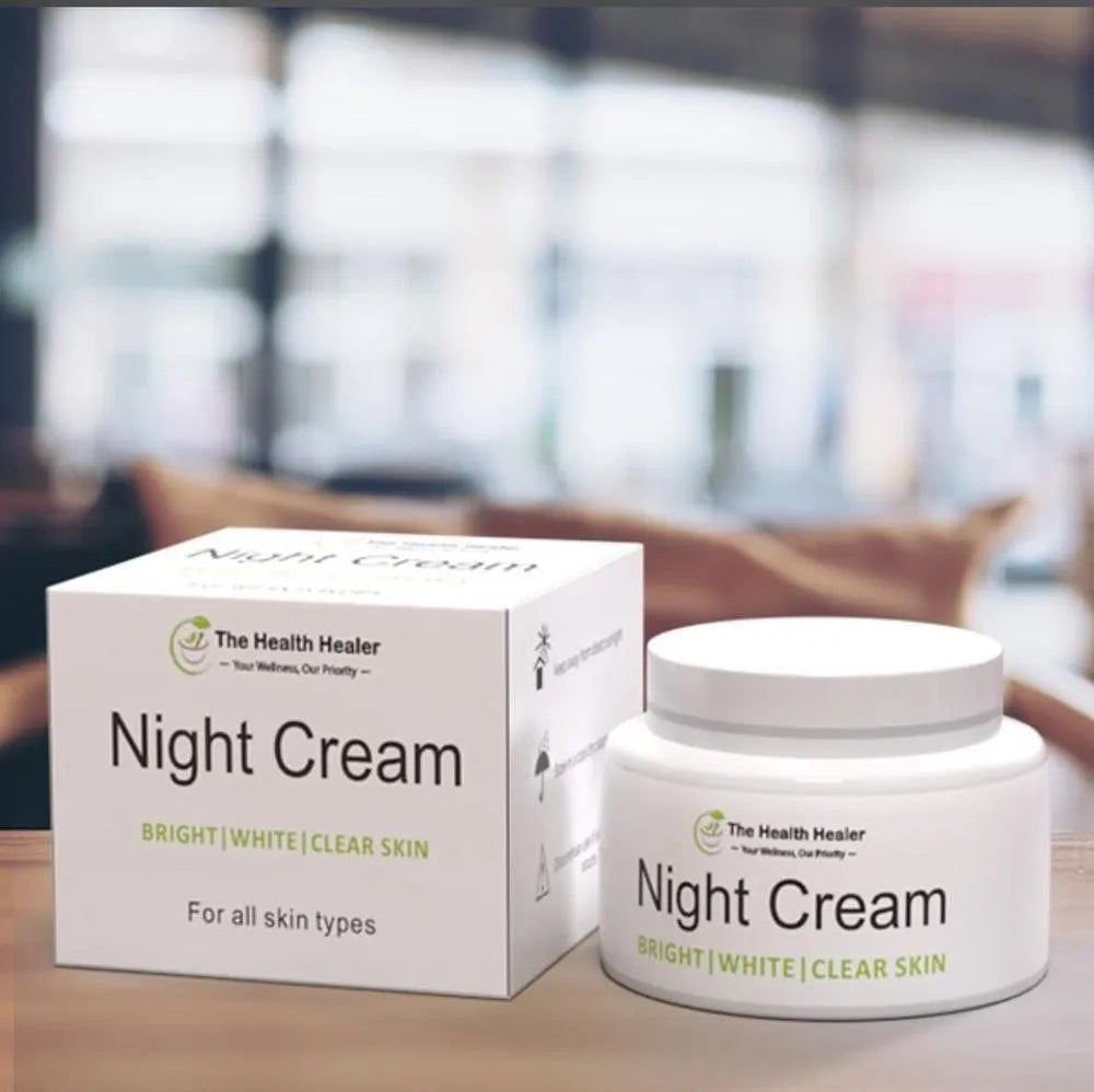 2 in 1 Night Cream & Whitening Set for All Skin Types