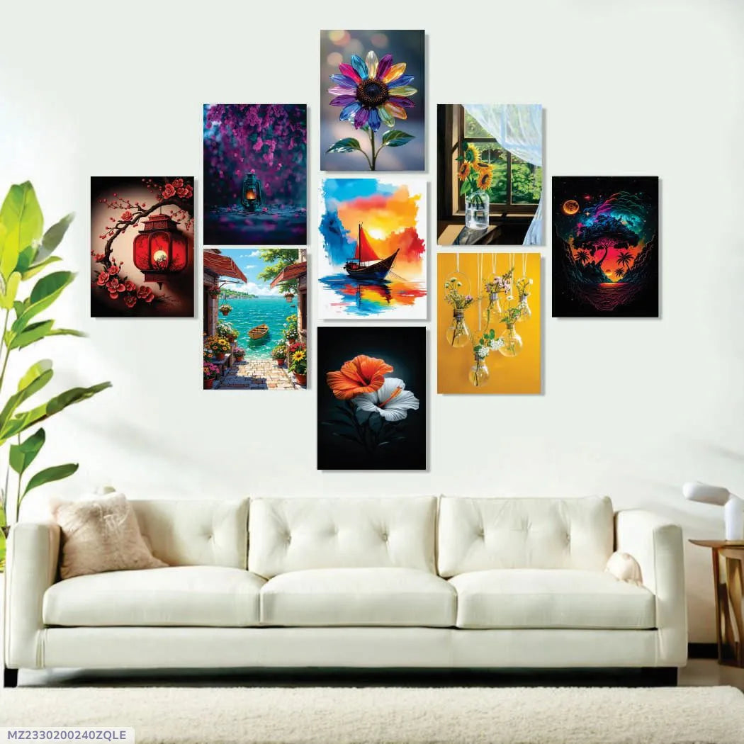 Abstract Art Wall Art & Paintings 8x11 Inch